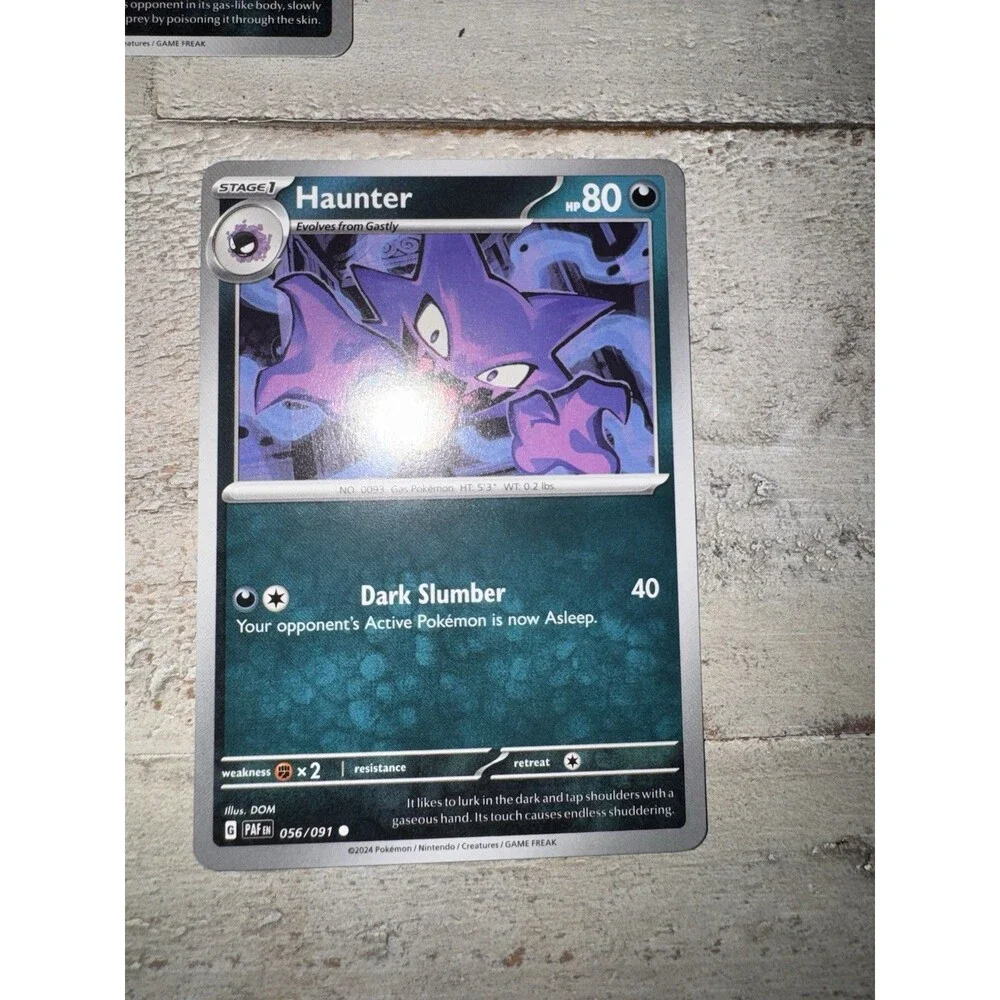 Pokemon Gastly Haunter Gengar 8 Card Evolution Lot Ascended Heroes Paldean Fates